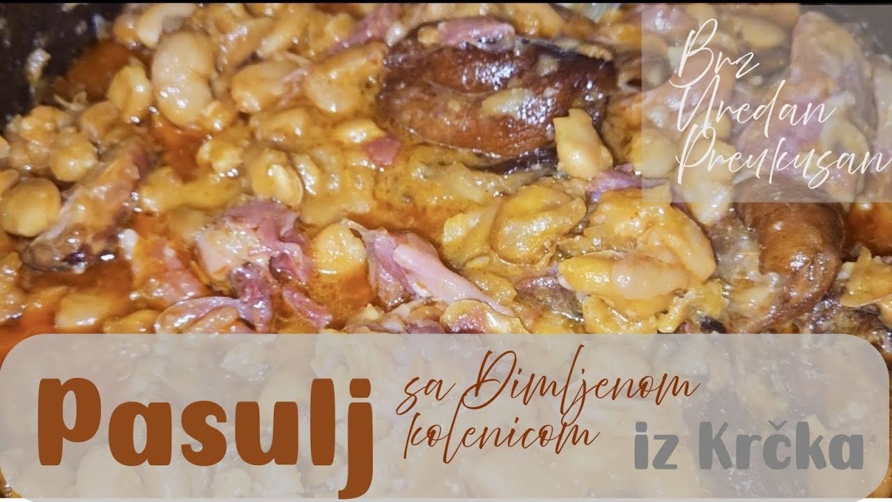 Pasulj sa Dimljenom Kolenicom 🍖🍲 | Kuvana Jela iz Krčka