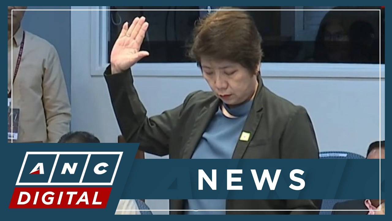 MOMENT: Ex-Landbank Manager Violeta Constantino takes oath as witness in Article 1 of VP impeachment