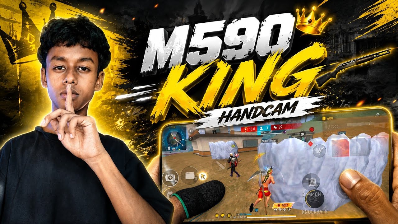 31 Kills In Solo Vs Squad 🤯 HANDCAM ⚡ || M590 GAMEPLAY 
