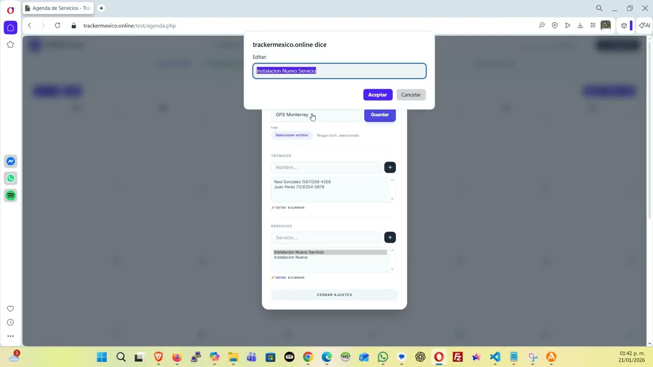 Sistema De Servicios