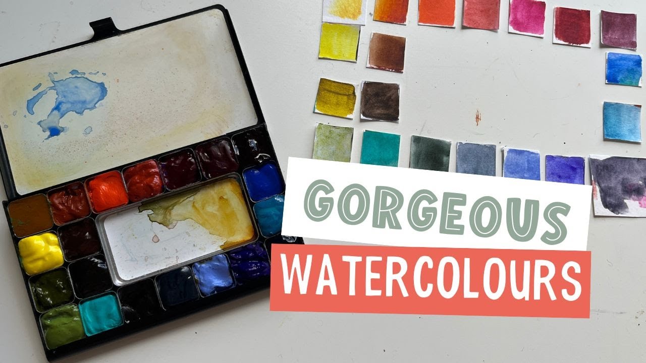 Putting together a colourful watercolour palette (Art Toolkit Pocket Palette)