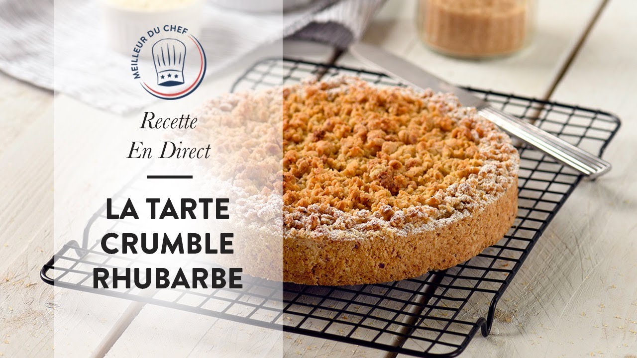 Recette en direct : la Tarte Crumble Rhubarbe
