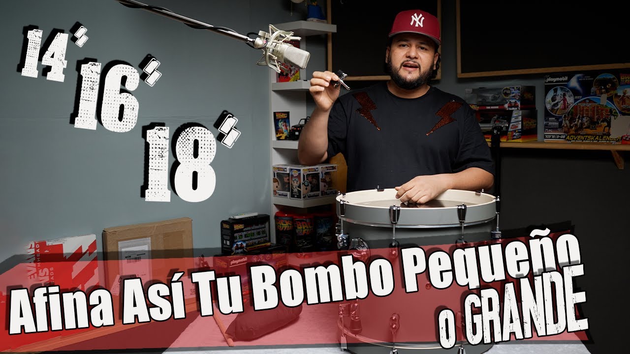 Cómo afinar un bombo pequeño (14, 16, 18)