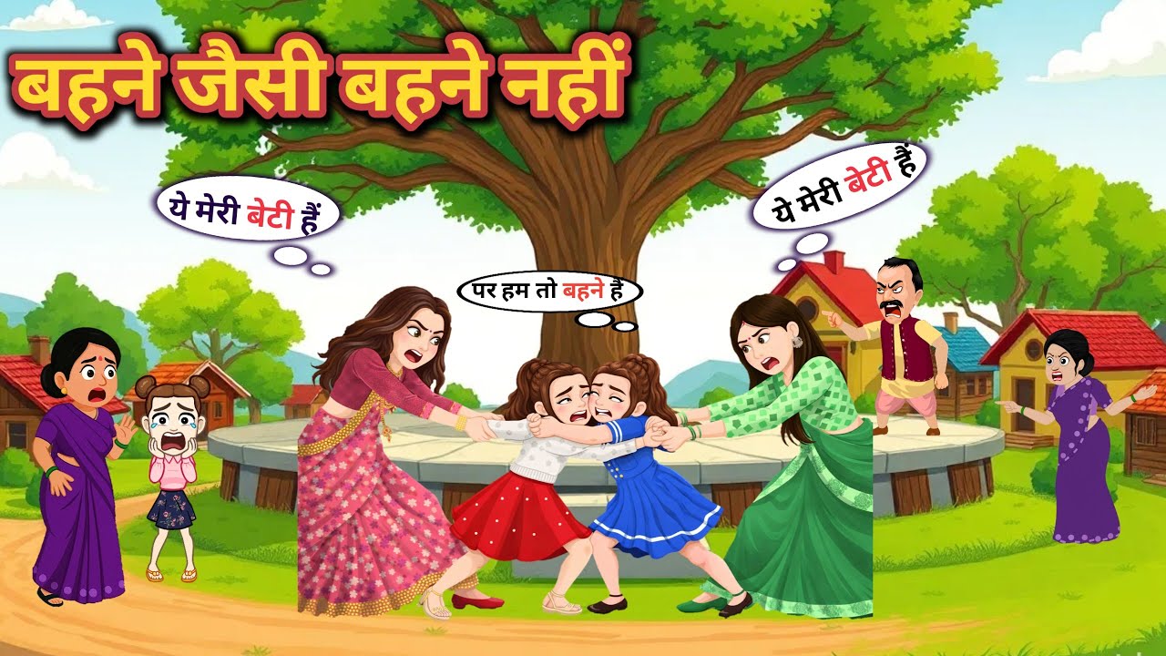बहने जैसी बहने नहीं ।hindi stories।।cartoon।। Hindi kahani।।bedtime stories।।story।। khaniya।