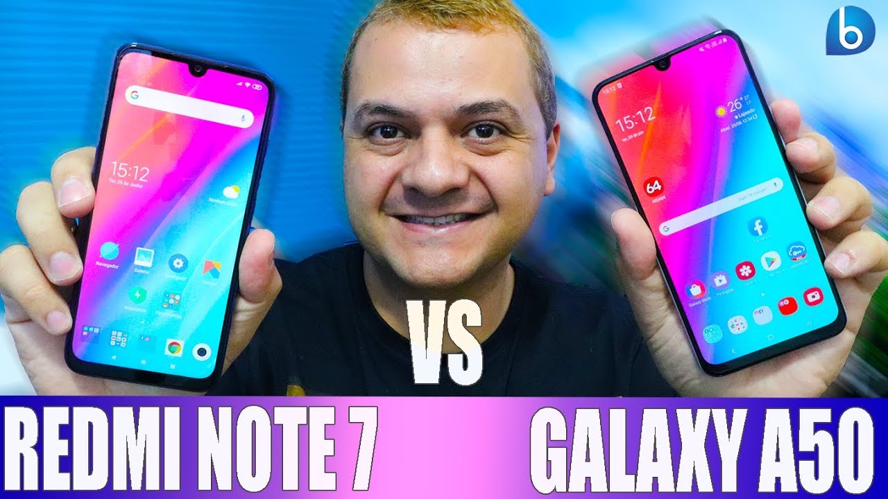 GALAXY A50 OU REDMI NOTE 7? COMPARATIVO