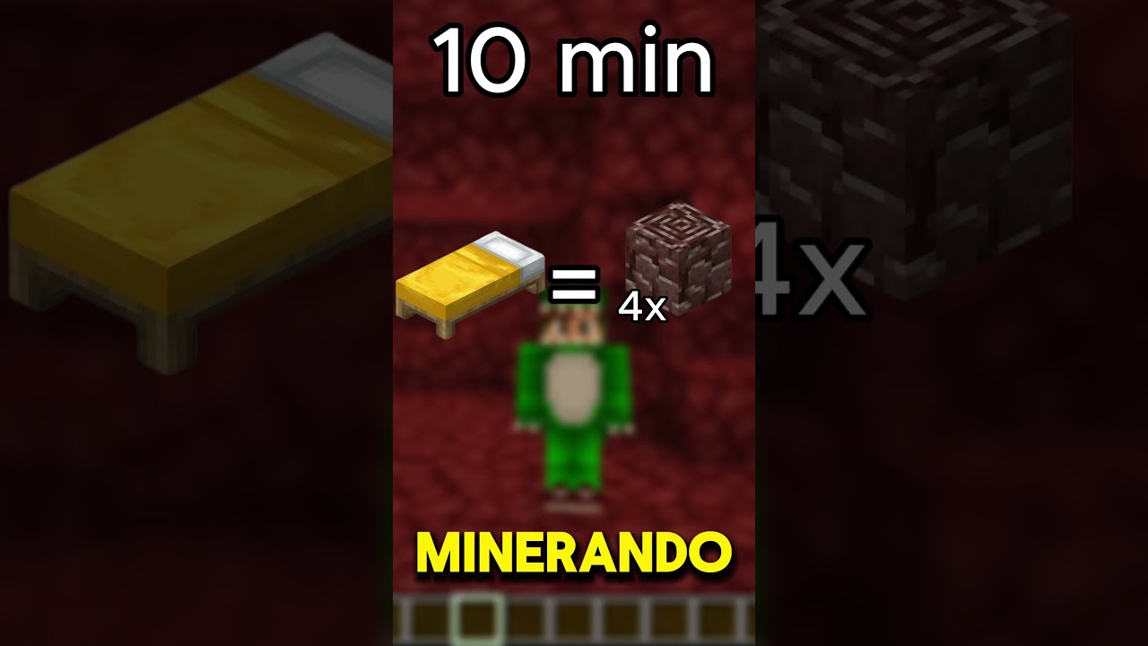MELHOR JEITO DE PEGAR NETHERITE NO MINECRAFT #minecraft #tutoriaisdeminecraft #minecraftideias