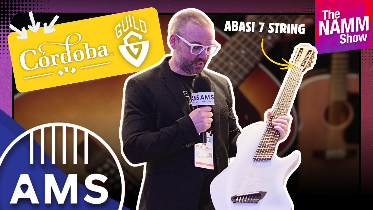 Новая семиструнная гитара Abasi и Cordoba, созданная в сотрудничестве с Guild, а также серия Guil...