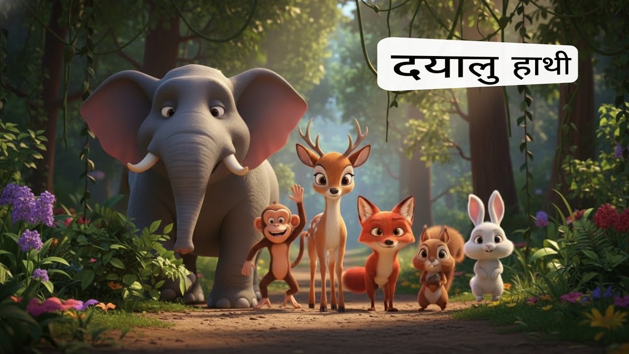  दयालु हाथी 🐘 | dyalu hathi |  Heart Touching Story | Hindi Moral Story 