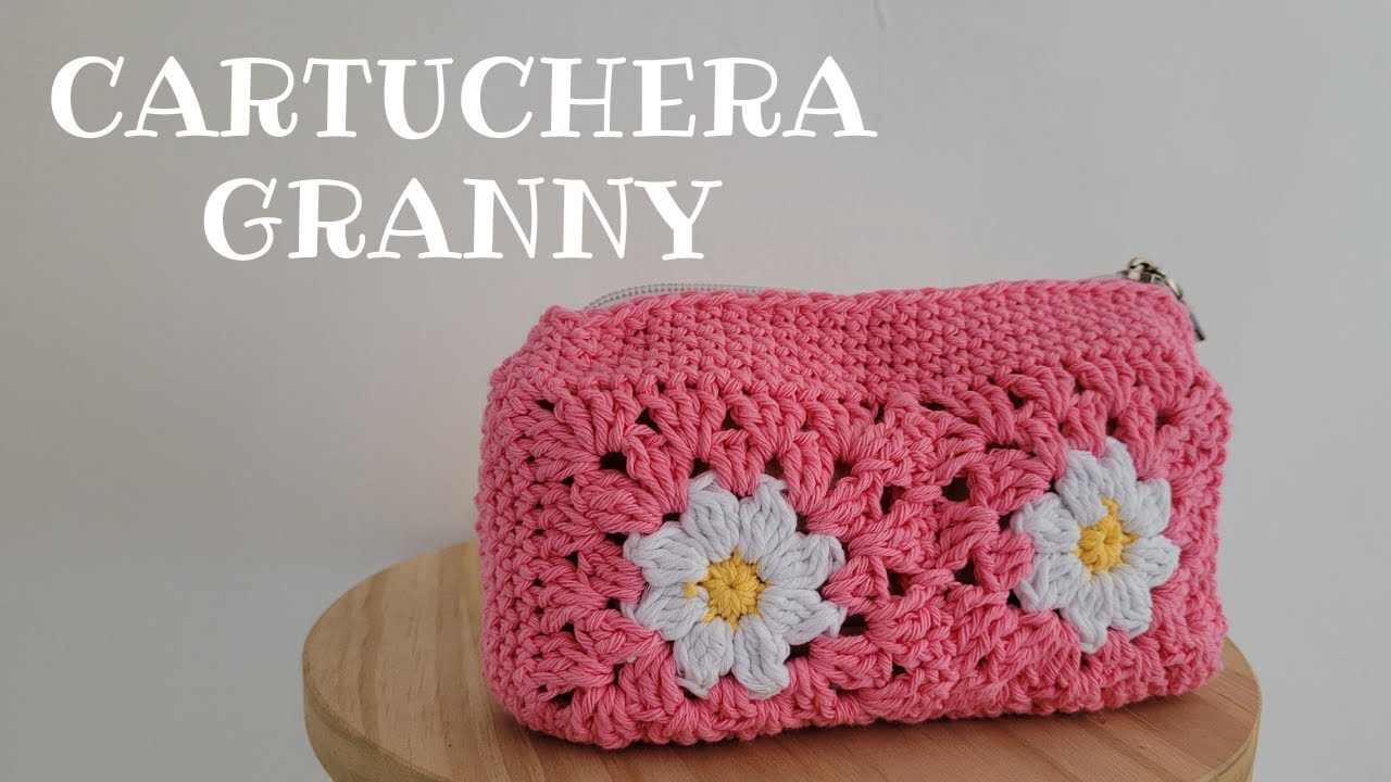 Cartuchera a crochet granny,  super fácil!