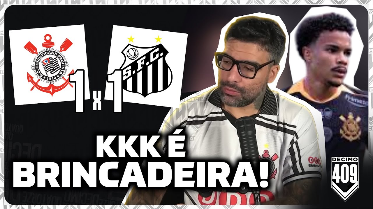 5 JOGOS SEM VENCER, FORA DORIVAL? ACORDEM!! - SANTOS 1X1 CORINTHIANS