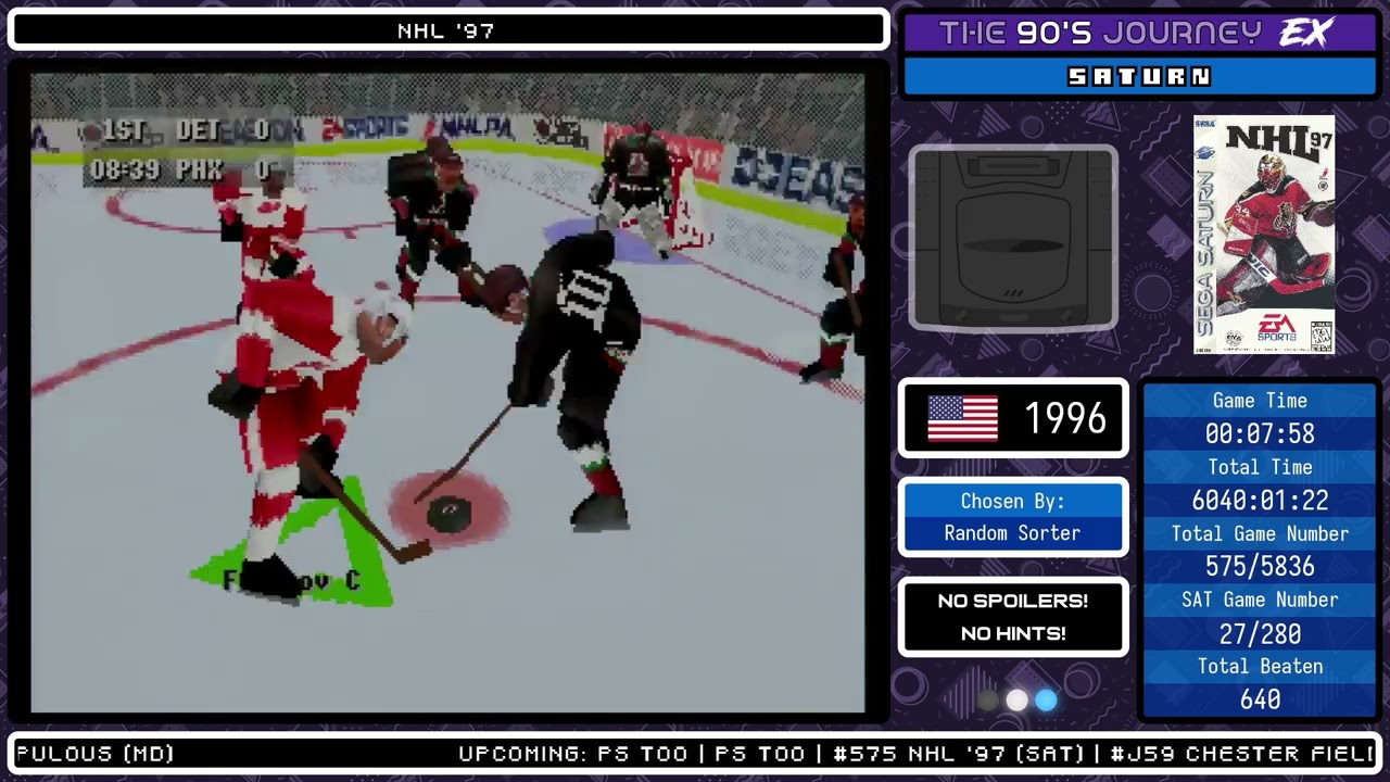 The 90's Journey EX - Game #575: NHL '97 (Part 1, Saturn)