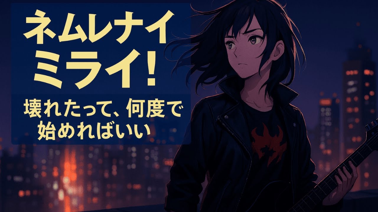ネムレナイミライ！｜夢見るだけの自分じゃ終われない夜【女性Voオリジナルロック】