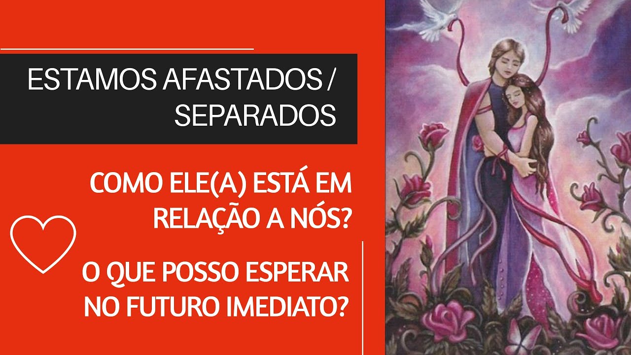 Estamos afastados ♥️ Como ele (a) está em relação a nós? O que esperar no futuro imediato? 💗 #tarot