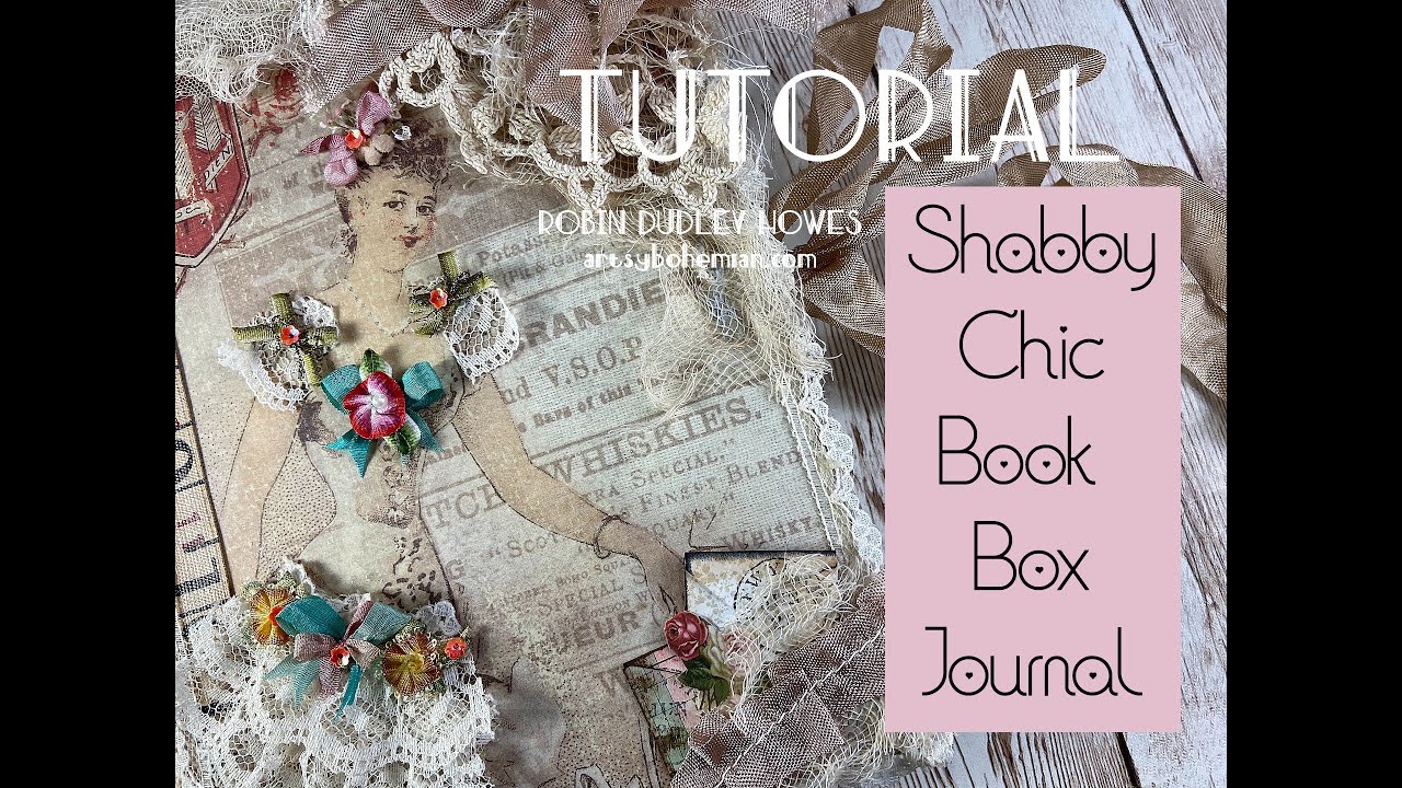 How to make a Shabby Chic Book Box Journal | Tutorial| Craft show idea