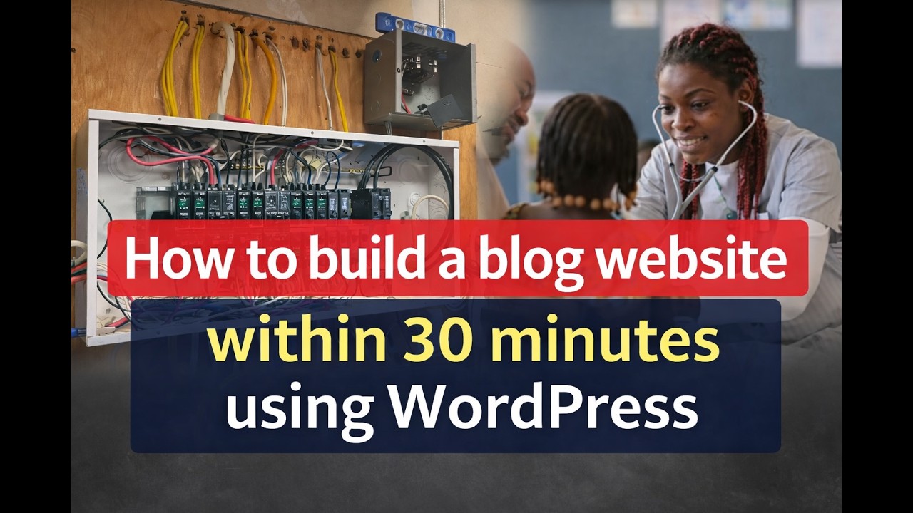 How to build a blog website within 30 minutes using wordpress