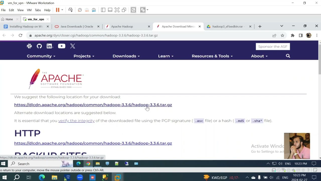 1.Step-by-Step Guide: Installing Hadoop on Windows 10 بالعربي