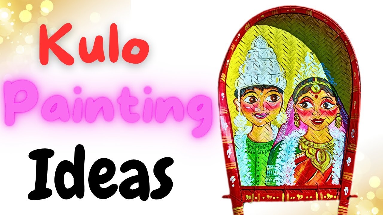 🌈Very Easy & Beautiful Bor Bou Design On Kulo In 3 Minutes🤯 #video #art #foryou #kulopainting