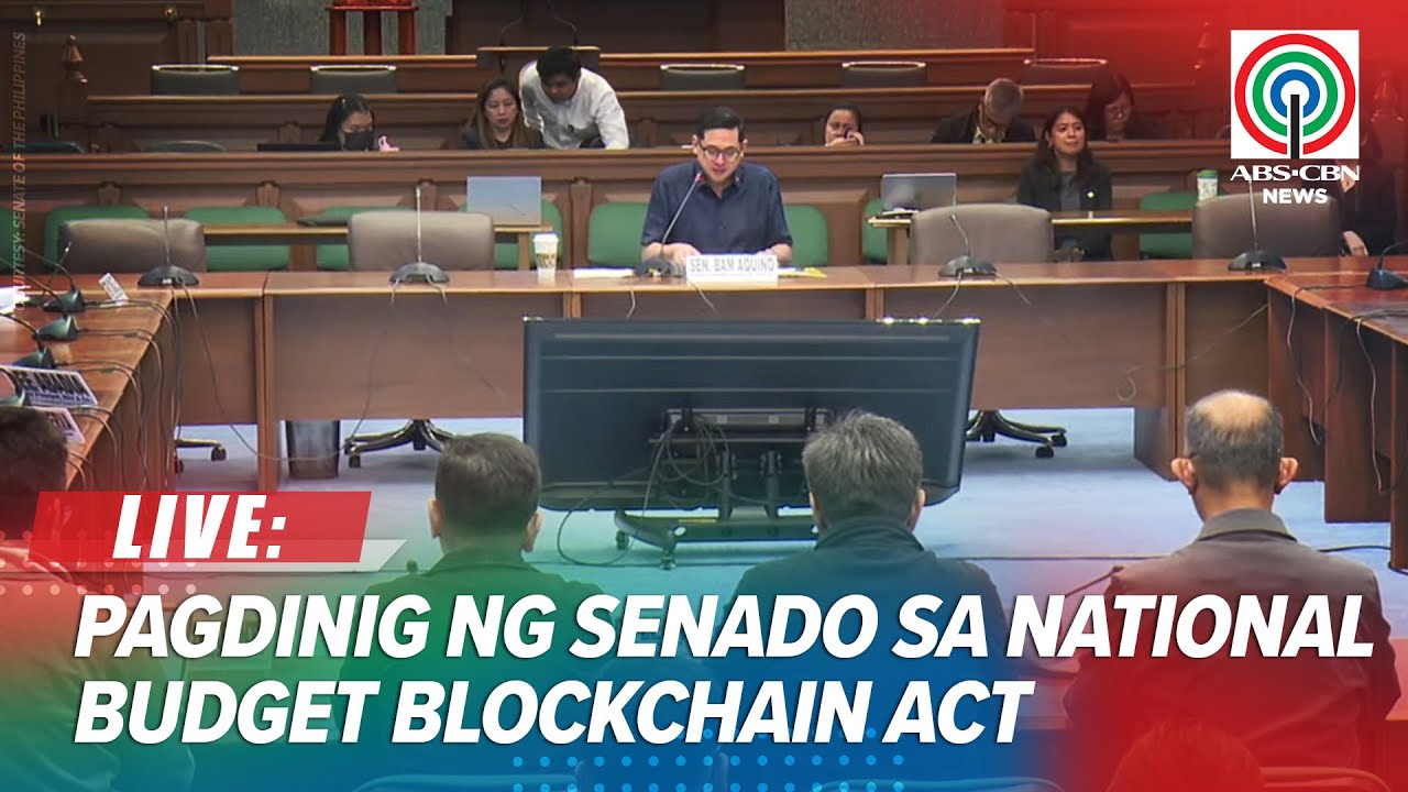 LIVE: Senate hearing on the Philippine National Budget Blockchain Act