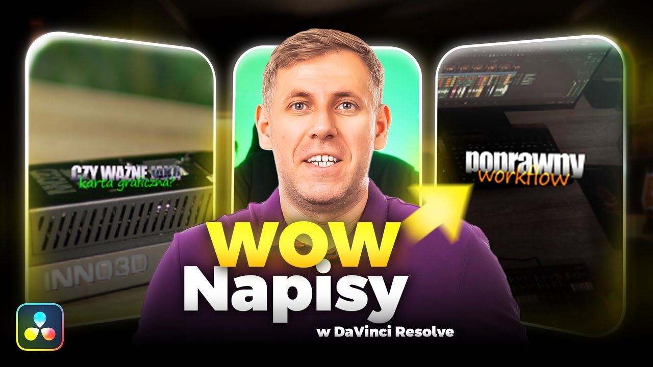 WOW napisy do ROLEK w DaVinci Resolve