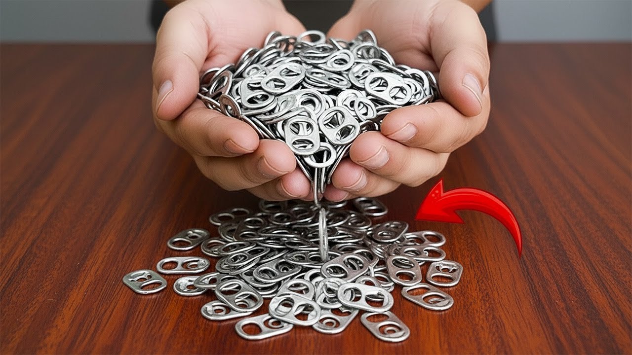 Не выбрасывайте старые крышки от жестяных банок! 😱 Этот гениальный трюк вас поразит! | Лайфхак