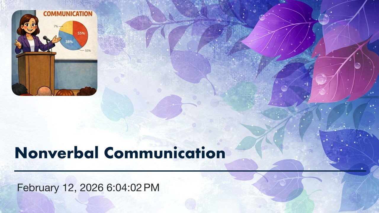 Nonverbal Communication