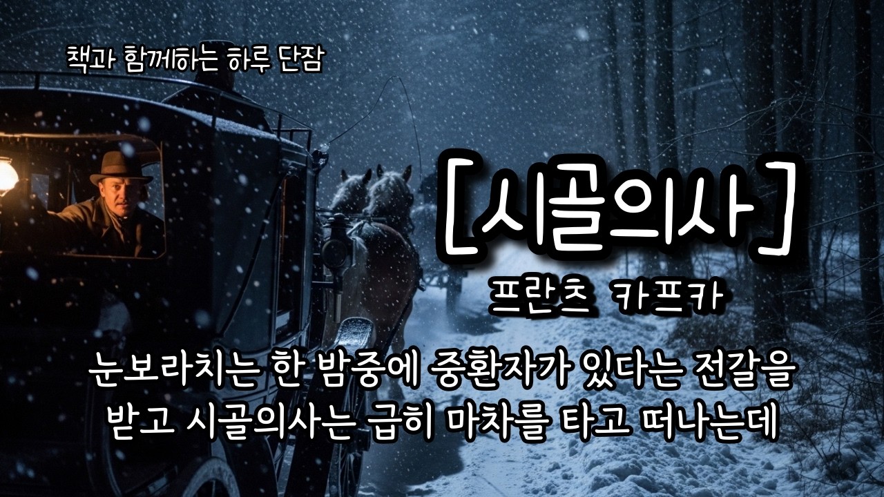 눈보라치는 한 밤중에 중환자가 있다는 전갈을 받고 시골의사는 급히 마차를 타고 떠나는데 [시골의사] 프란츠 카프카  #책읽어주는남자 #오디오북  #책과함께하는하루단잠