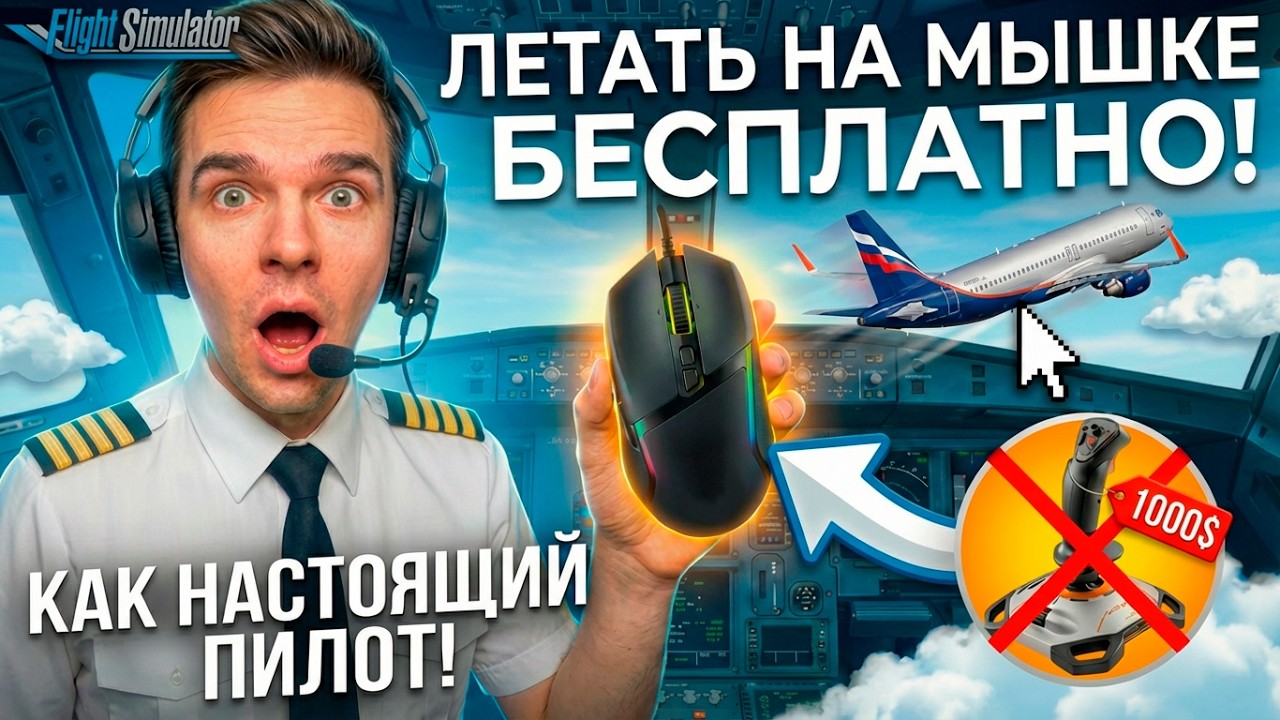 Как Летать на Мышке в MSFS?