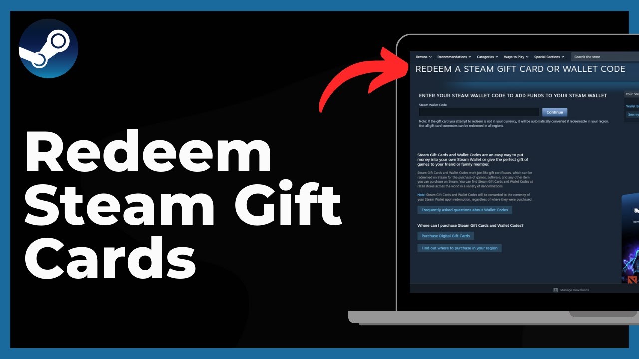 How To Redeem Steam Gift Cards - Full Guide