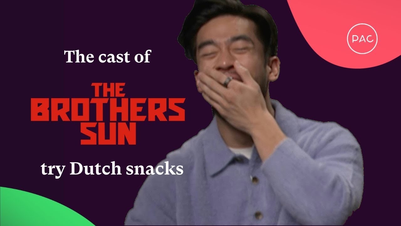 The Cast of The Brothers Sun try Dutch snacks