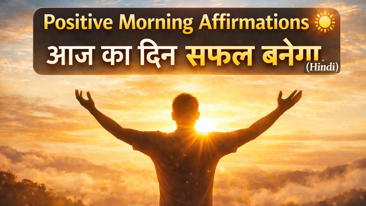 Positive Morning Affirmations ☀️ | आज का दिन सफल बनेगा (Hindi)