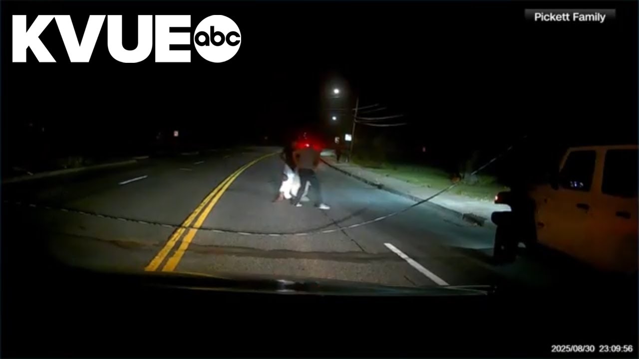 Army football player Larry Pickett Jr. helps pull driver from vehicle in New York