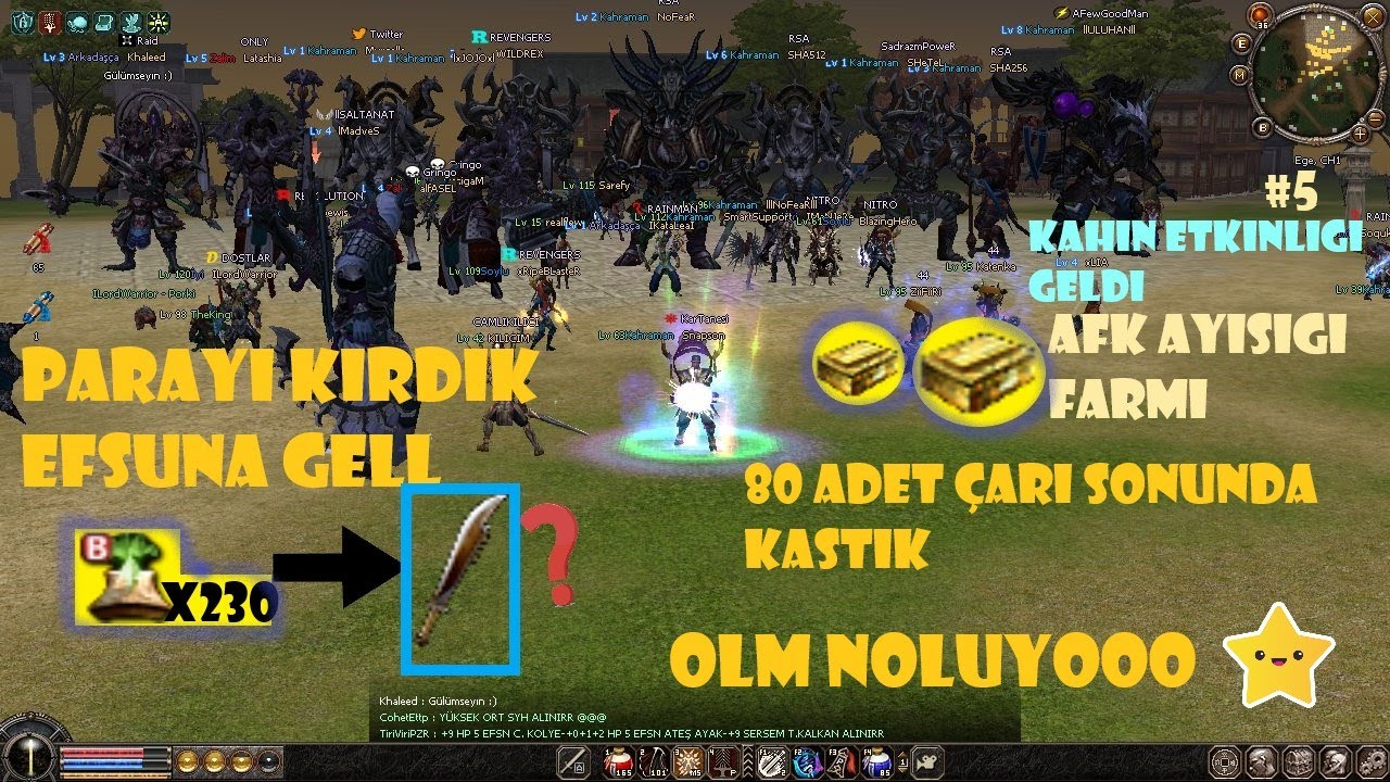 EFFFSANE DOLUNAY EFSUNLADIK | &Ccedil;AR KASMA İŞİ ARTIK TAMAM | METİN2 TR EGE #COMEBACKSERİSİ 5
