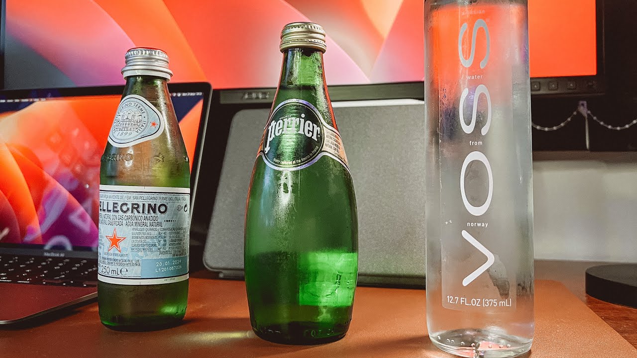 Experimentando água de rico - VOSS - Perrier - San Pellegrino