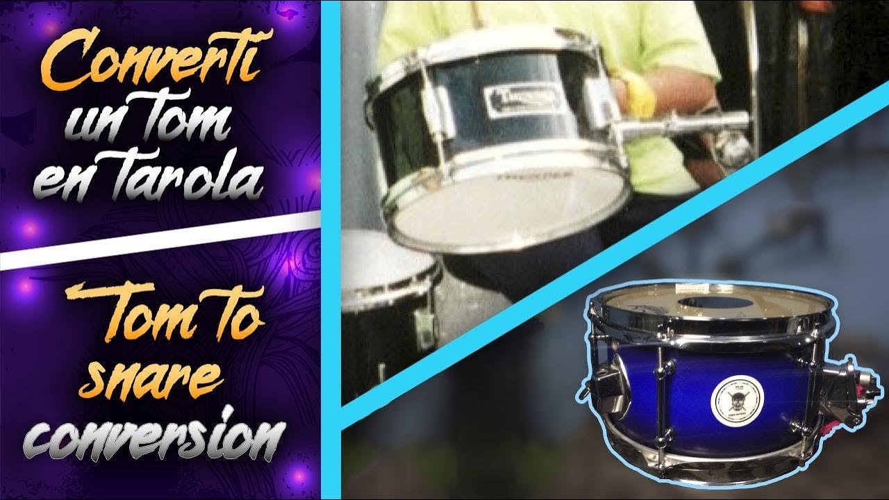 Convertí un Tom de Aire en Tarola / Tom to Snare Conversion