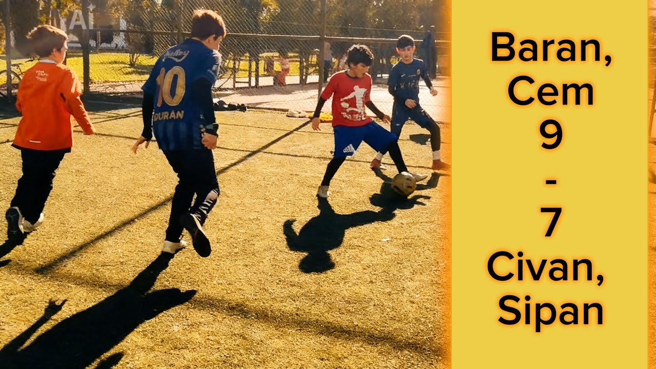 100 Aboneye özel süper maç (Baran, Cem VS Civan, Sipan) #football #match #2v2 