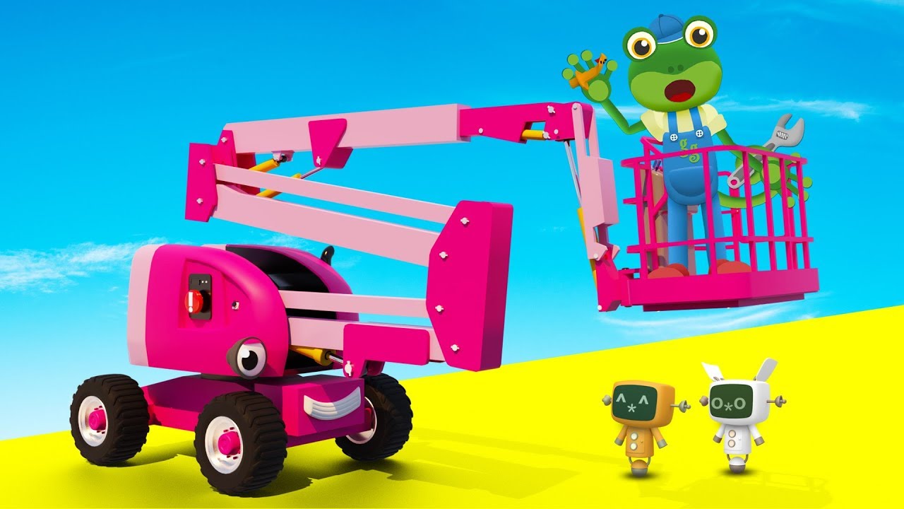 Chelsea The Cherry Picker Visits Gecko's Garage | Trucks For Children | Truck Cartoons For Kids