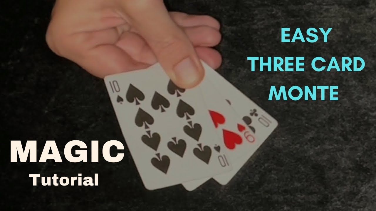 Magic Card Trick Tutorial - Easy Three Card Monte