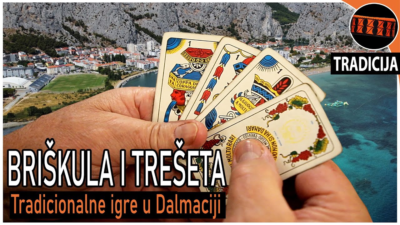 BRIŠKULA I TREŠETA | Tradicionalne igre u Dalmaciji | Omiš 2022.
