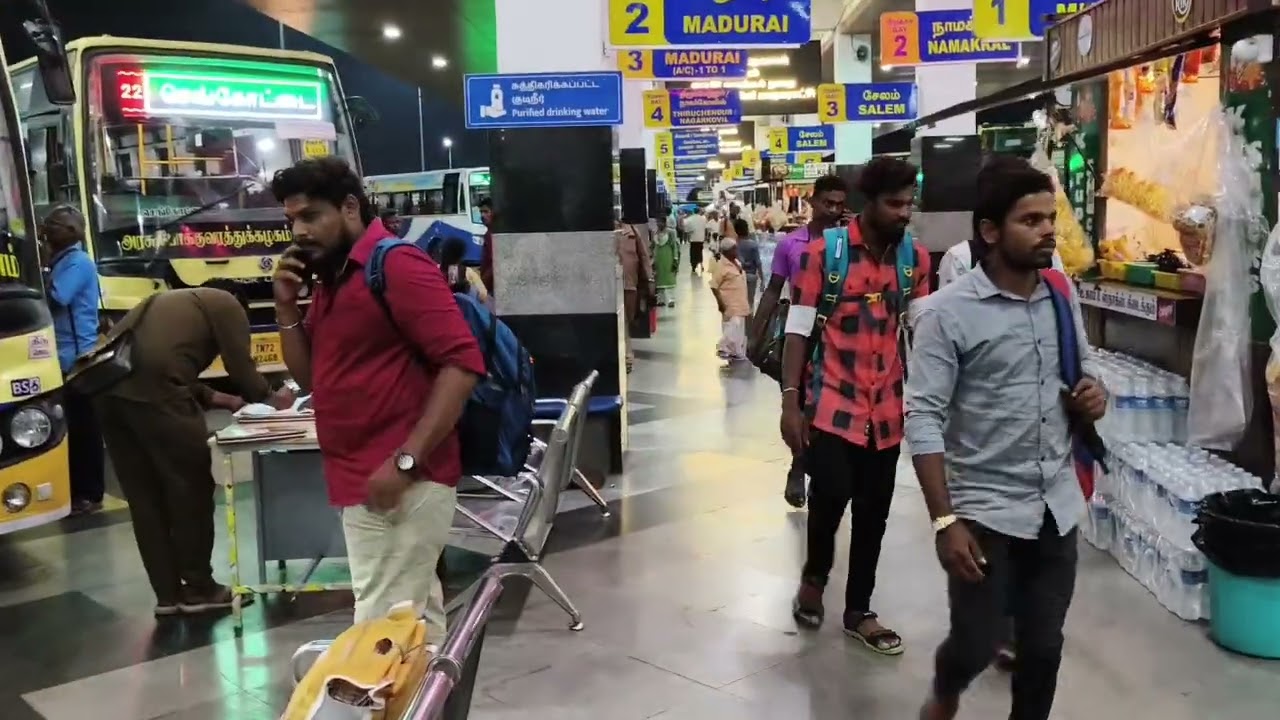 Tamil nadu Trichy bus stand ✈️😱