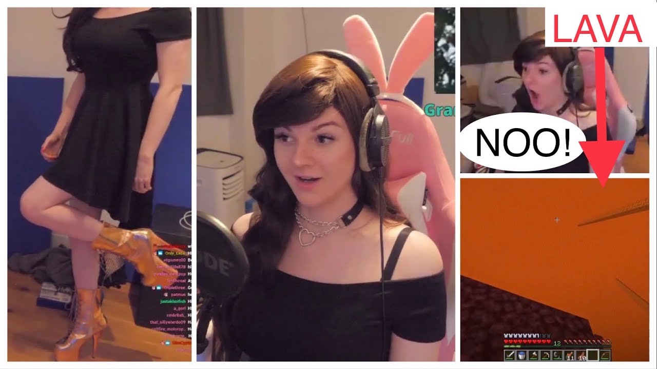 Drunk E-girl F1NN5TER funny moments + playing video games