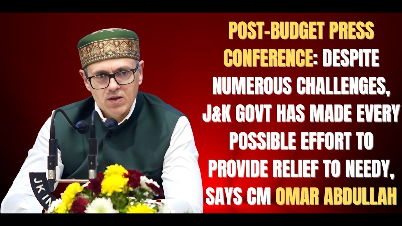 Post-Budget PC: Despite numerous challenges, J&K Govt has made every possible