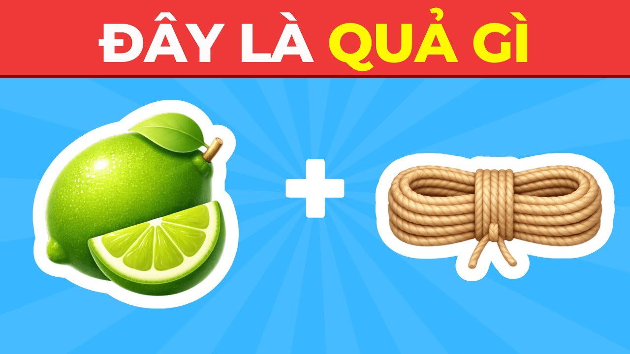 Thử Th&aacute;ch Đo&aacute;n T&ecirc;n Rau Củ Quả Bằng Emoji 🥕🥦🍅 : Thử T&agrave;i Tinh Mắt  | BuBo Quiz