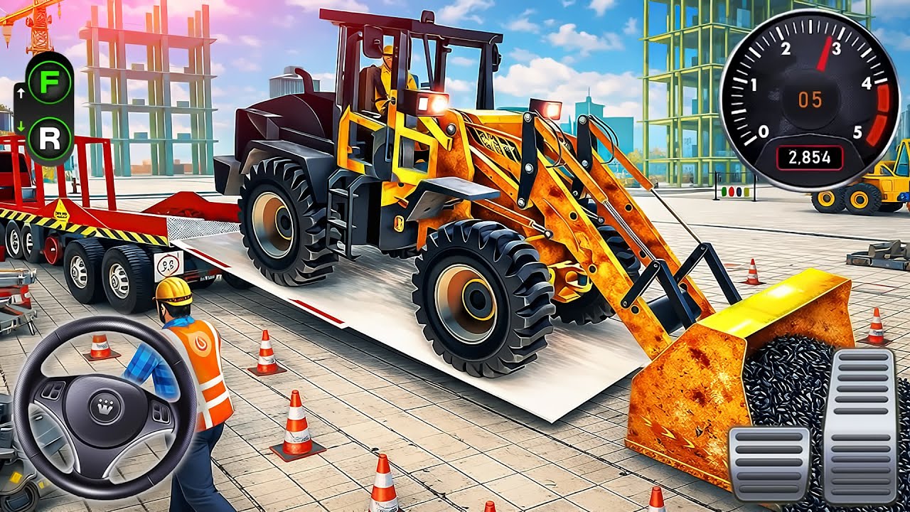Construction Simulator 3D - Real Highway Excavator Vehicles Builder - Android GamePlay