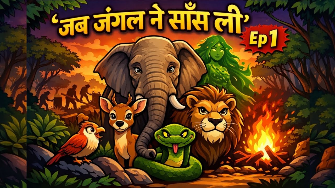 “जब जंगल ने साँस ली 🌳..Ep 1 | जानवरों की वो सभा जो इंसान नहीं समझ पाए |” #viralvideo #hindistories 