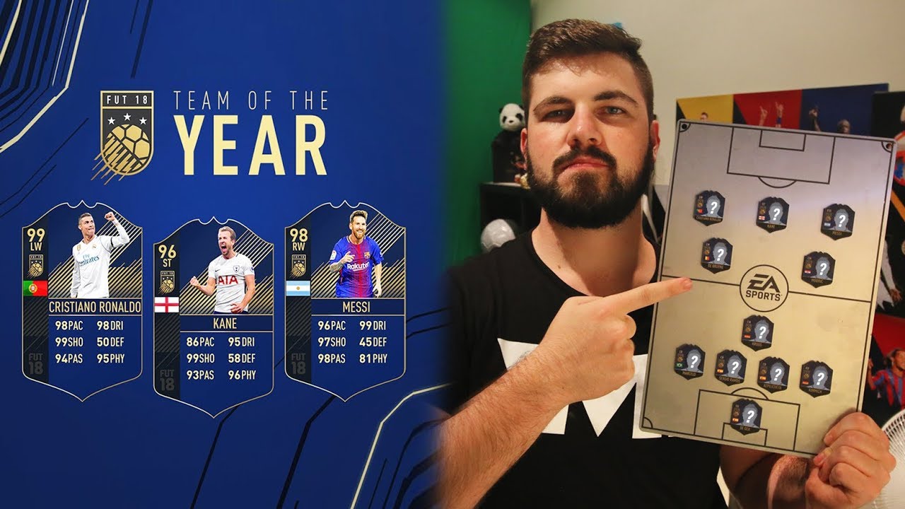 THE FIFA 18 TEAM OF THE YEAR!!! FIFA ULTIMATE TEAM!!! MY #TOTYVOTE