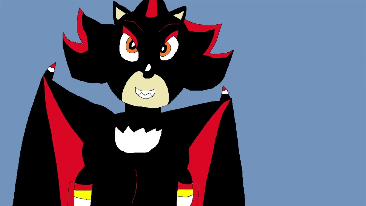 Shadow (Modern Sonic) (Bat Wings) Art by Jacob Alexander Ealy (An Autistic Person)