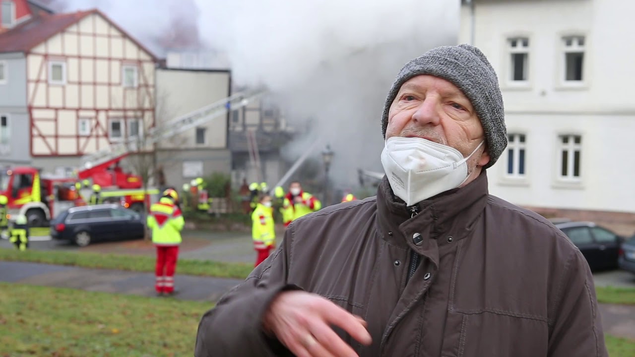 Großbrand Altstadt Hann. Münden am 23.01.2021