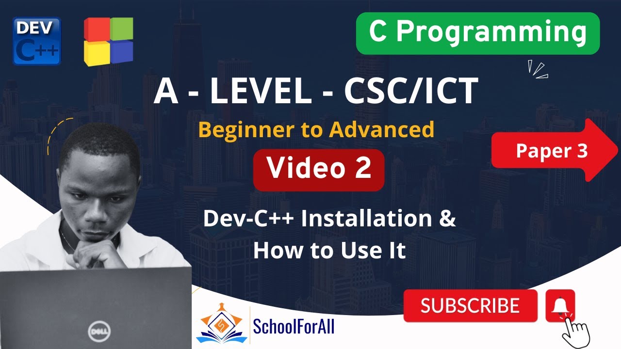 Video 2: Installing and Using Dev-C++ Introduction to C Programming