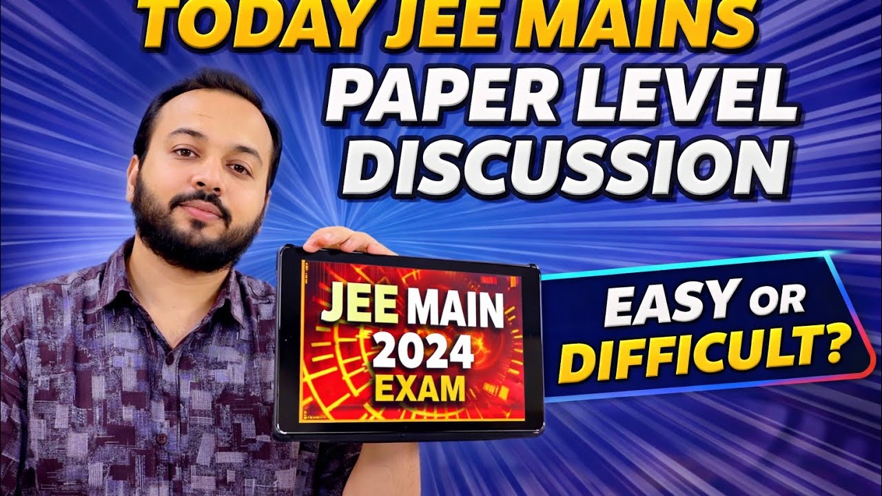 Gap physics  is live(today jee mains papar discussion
