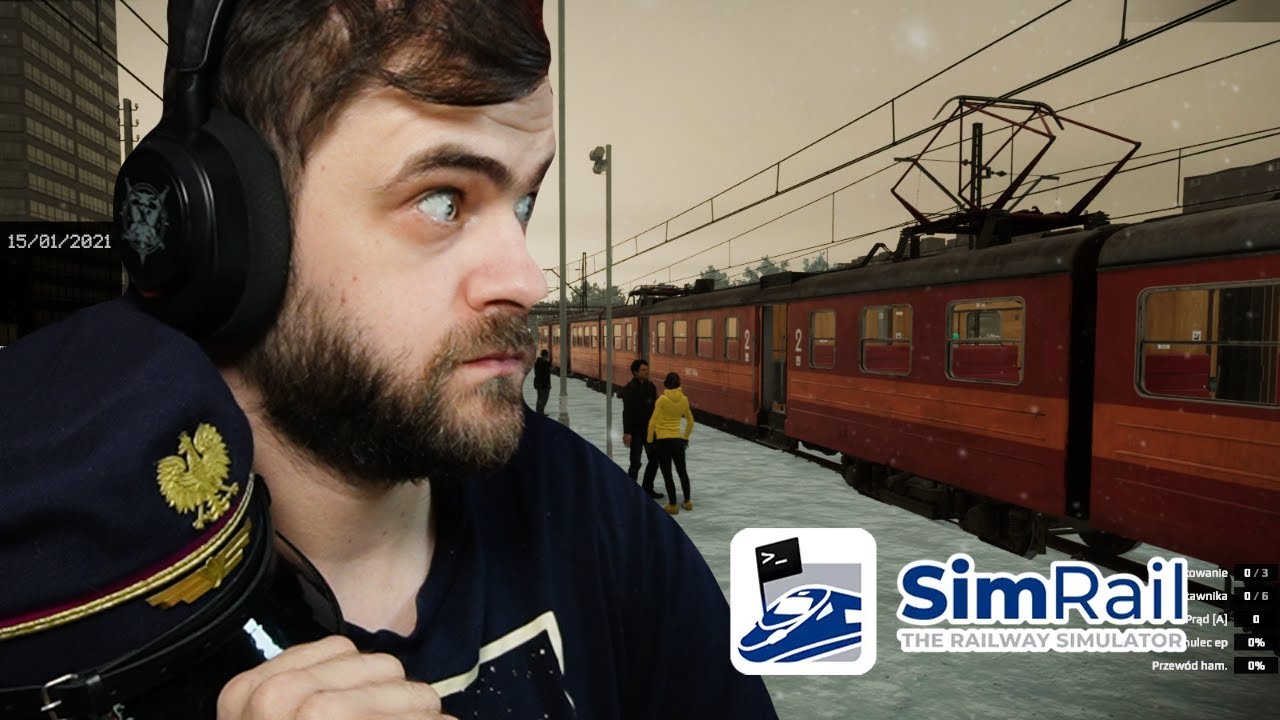 First contact with winter, first winter route - SimRail (Live)